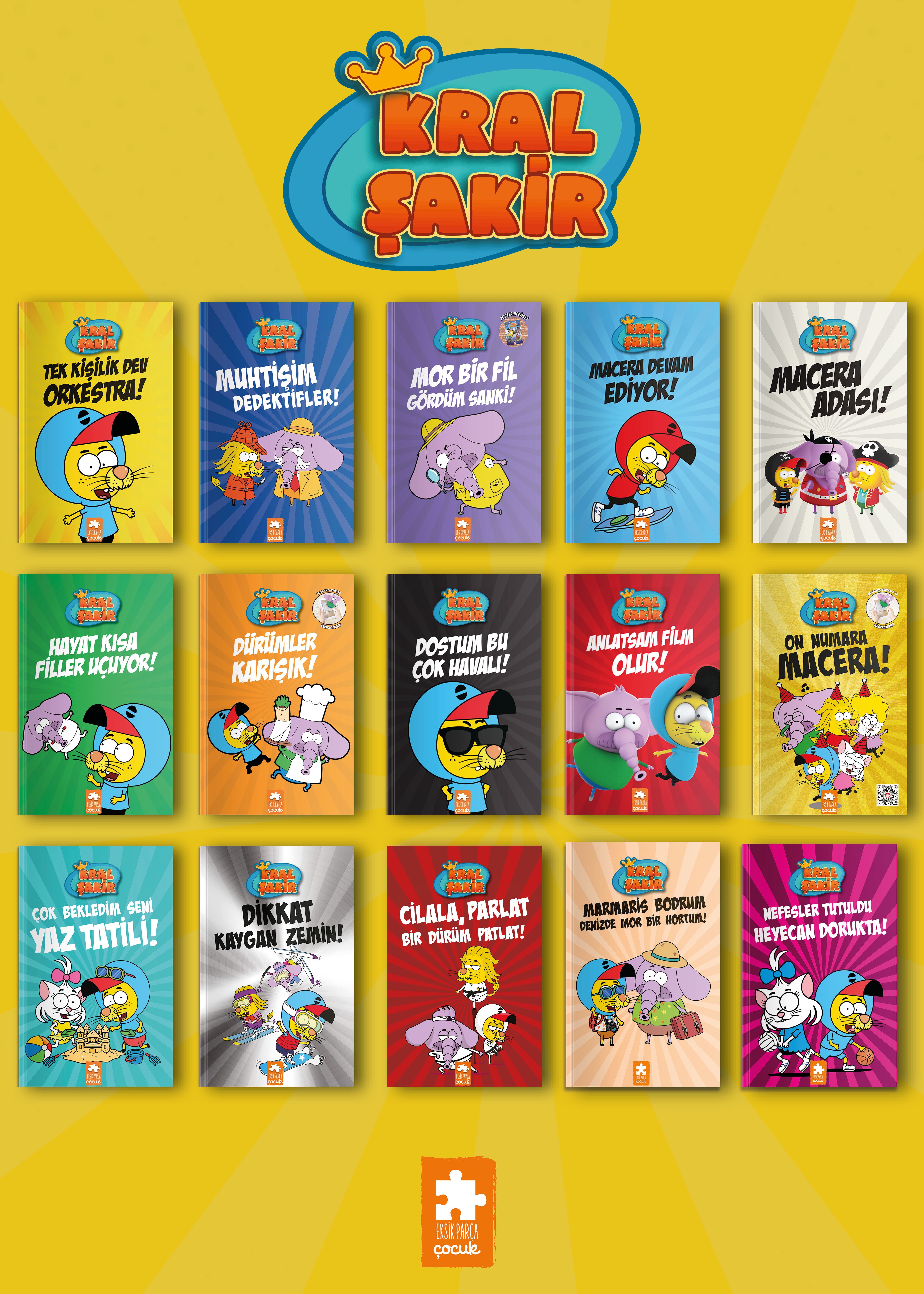 Kral Şakir Seti-Ciltli (15 Kitap Takım)